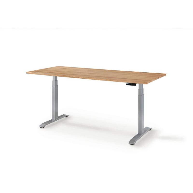 Linea Natura SCHREIBTISCH Silber, Eiche