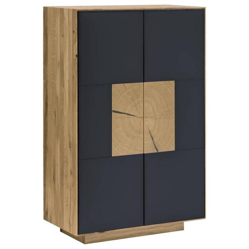 Linea Natura SCHUHSCHRANK Anthrazit, Eiche
