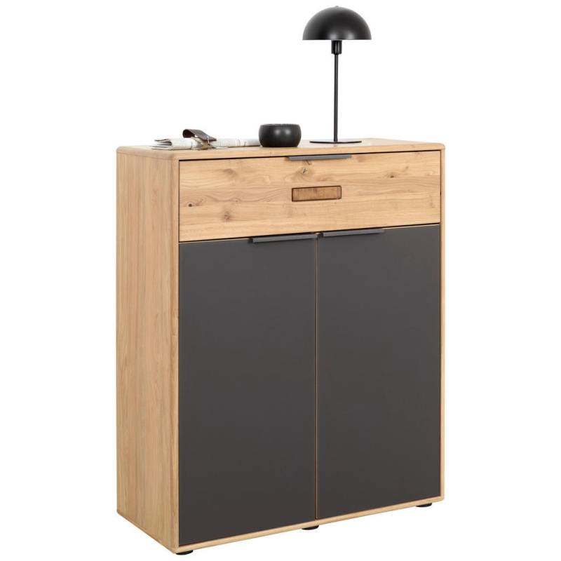 Linea Natura SCHUHSCHRANK Anthrazit, Eiche Bianco