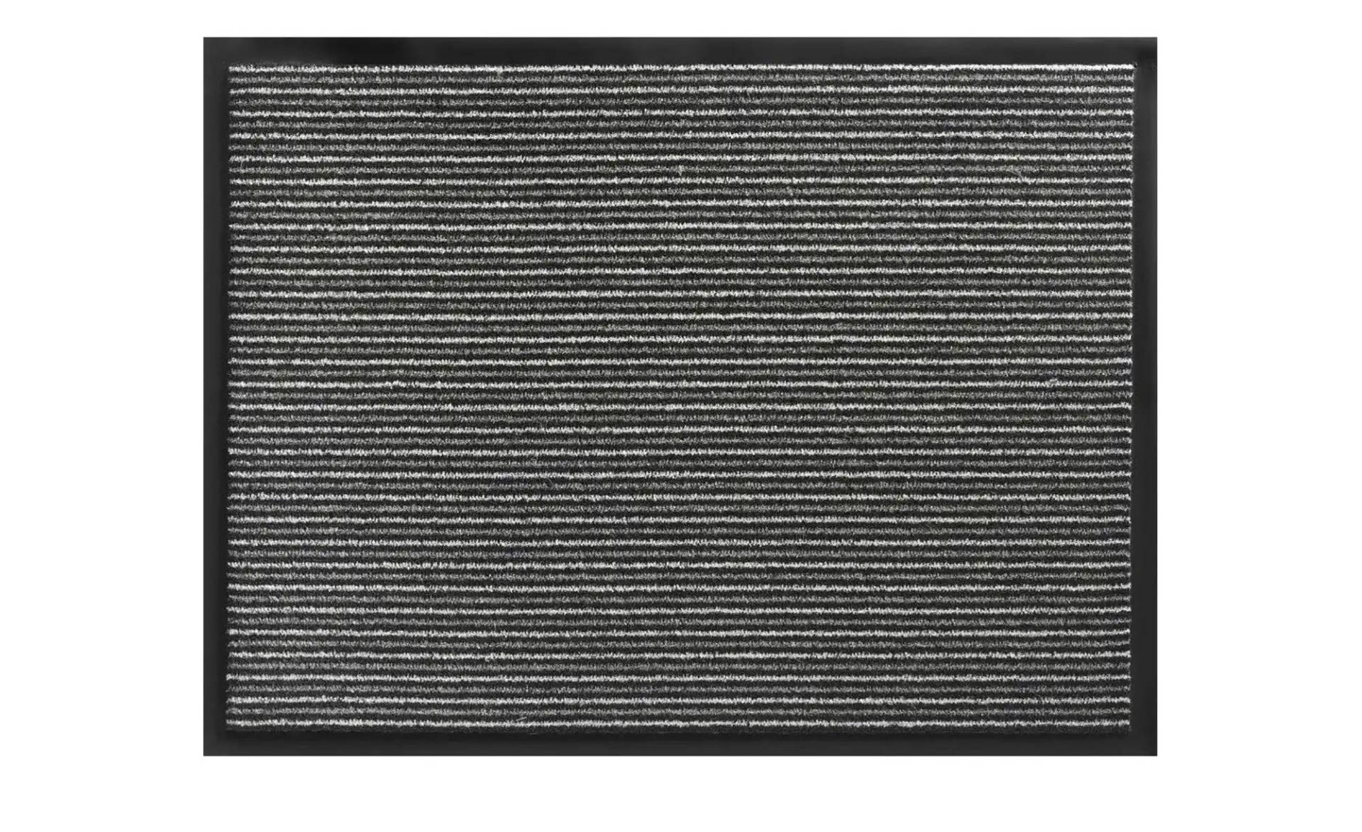 Lines  Fussmatte  ¦ grau ¦ Synthetische Fasern ¦ Maße (cm): B: 80 Teppiche > Fußmatten & Stufenmatten - Möbel Kraft