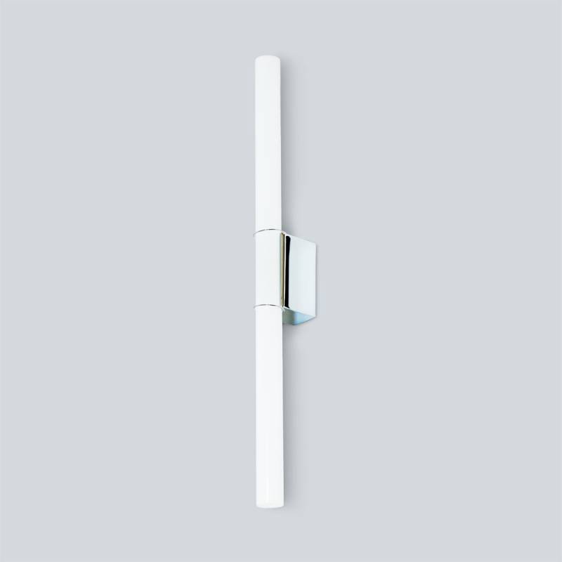Linestra 7b Wand-/ Deckenleuchte, H: 30 / 50 cm, Fassung ohne Leuchtmittel, Chrom glänzend, Mit Klammer