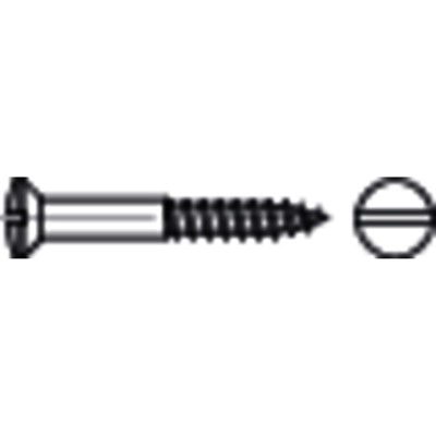 Linsensenk-Holzschrauben mit Schlitz DIN 95 Edelstahl A2 6 x 120mm Linsensenk-Holzschrauben mit Schlitz DIN 95 Edelstahl A2 6 x 120mm von Nobrand