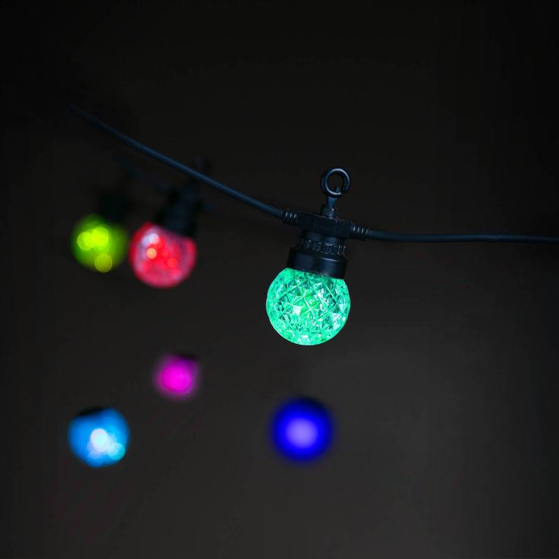 Lite Bulb Moments Lichterkette 25x Globe facet 12m von Lite Bulb Moments
