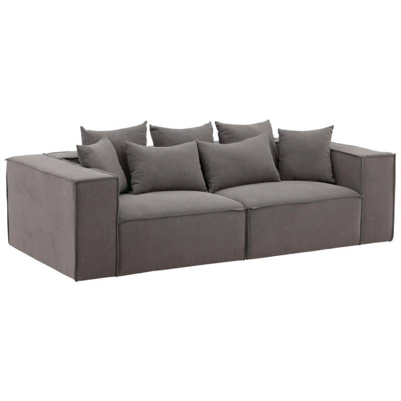 Livetastic 2-SITZER-SOFA Grau, Schwarz