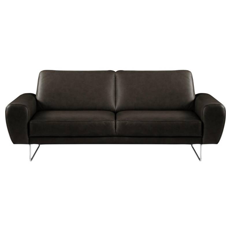 Livetastic 2-SITZER-SOFA Schwarz, Chrom