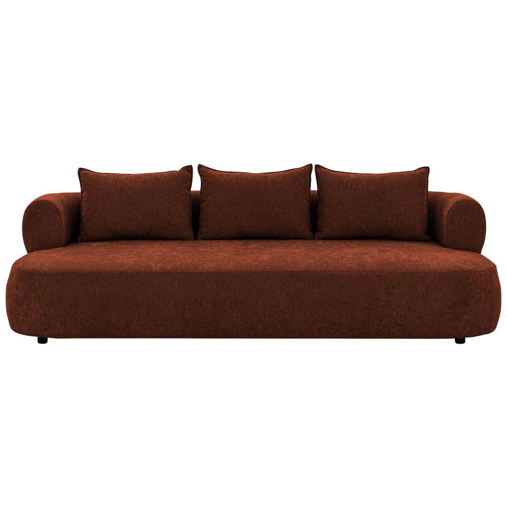 Livetastic Bigsofa Ferro, Rost, Textil, 4-Sitzer, Füllung: Komfortschaum, Silikon, 240x76x122 cm, Made in EU, FSC 100%, Armteil links, rechts, Wohnzimmer, Sofas & Couches, Sofas, Bigsofas von Livetastic