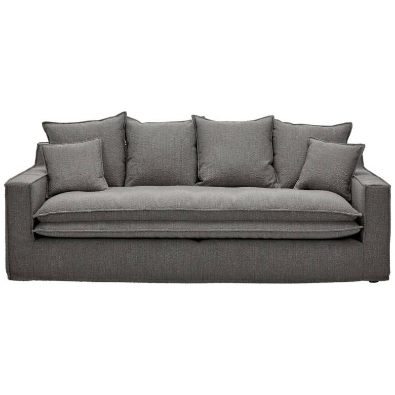 Livetastic HUSSEN-3-SITZER-SOFA Grau