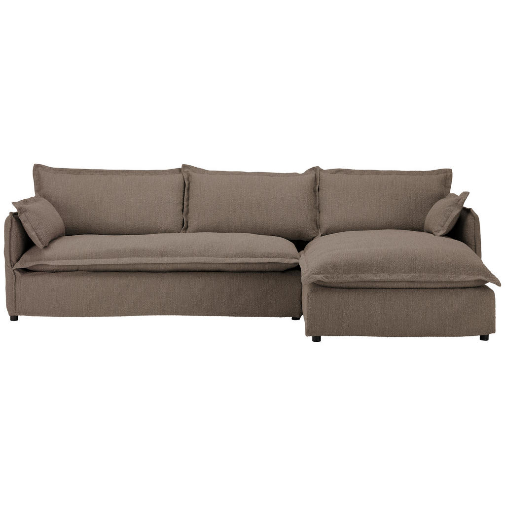 Livetastic HUSSEN-ECKSOFA Braun