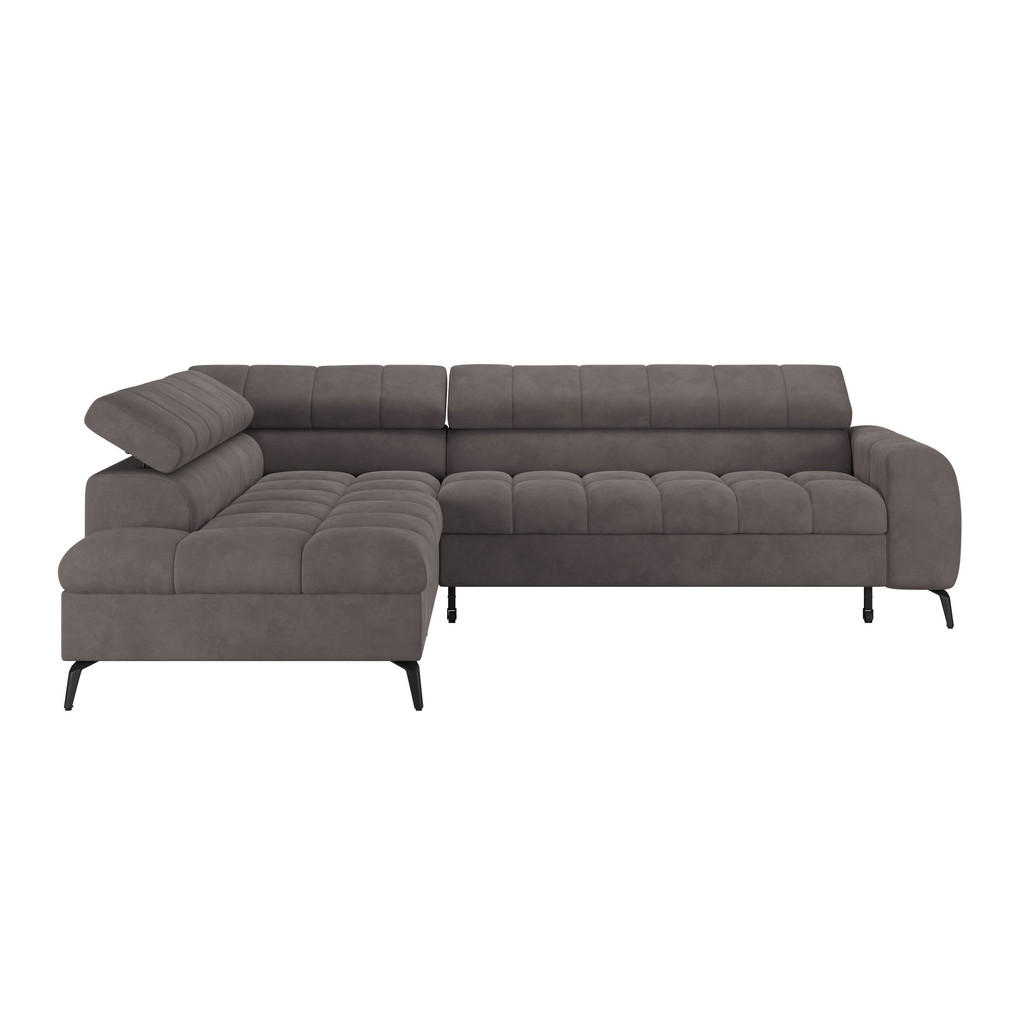 Livetastic Ecksofa, Graphit, Textil, 5-Sitzer, L-Form, 261x203 cm, Stoffauswahl, Liegefunktion, Rücken echt, in den Filialen seitenverkehrt erhältlich, Armteil rechts, Wohnzimmer, Sofas & Couches, Wohnlandschaften, Ecksofas von Livetastic