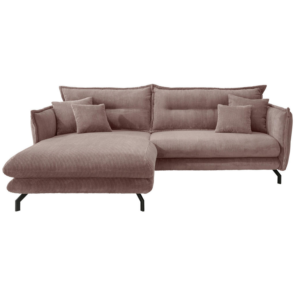 Livetastic Ecksofa, Rosa, Textil, 4-Sitzer, Füllung: Schaumstoff, L-Form, 255x180 cm, Made in Europe, Rücken echt, Armteil links, rechts, Wohnzimmer, Sofas & Couches, Wohnlandschaften, Ecksofas Livetastic Ecksofa, Rosa, Textil, 4-Sitzer, Füllung: Schaumstoff, L-Form, 255x180 cm, Made in Europe, Rücken echt, Armteil links, rechts, Wohnzimmer, Sofas & Couches, Wohnlandschaften, Ecksofas von Livetastic