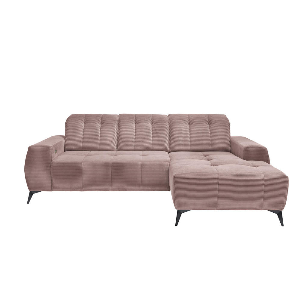 Livetastic Ecksofa, Rosa, Textil, Uni, 4-Sitzer, Ottomane rechts, L-Form, 258x180 cm, Made in EU, Typenauswahl, Stoffauswahl, seitenverkehrt erhältlich, Rücken echt, Armteil links, rechts, USB-Anschluss, USB-C-Anschluss, Wohnzimmer, Sofas & Couches, Wohnlandschaften, Ecksofas Livetastic Ecksofa, Rosa, Textil, Uni, 4-Sitzer, Ottomane rechts, L-Form, 258x180 cm, Made in EU, Typenauswahl, Stoffauswahl, seitenverkehrt erhältlich, Rücken echt, Armteil links, rechts, USB-Anschluss, USB-C-Anschluss, Wohnzimmer, Sofas & Couches, Wohnlandschaften, Ecksofas von Livetastic