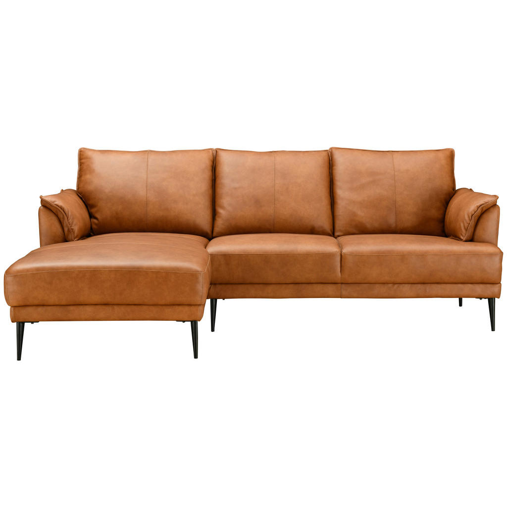 P & B Ecksofa, Cognac, Leder, Kombination Echtleder/Lederlook, Rindleder, 3-Sitzer, Ottomane links, L-Form, 233x153 cm, Wohnzimmer, Sofas & Couches, Wohnlandschaften, Ecksofas P & B Ecksofa, Cognac, Leder, Kombination Echtleder/Lederlook, Rindleder, 3-Sitzer, Ottomane links, L-Form, 233x153 cm, Wohnzimmer, Sofas & Couches, Wohnlandschaften, Ecksofas von P & B