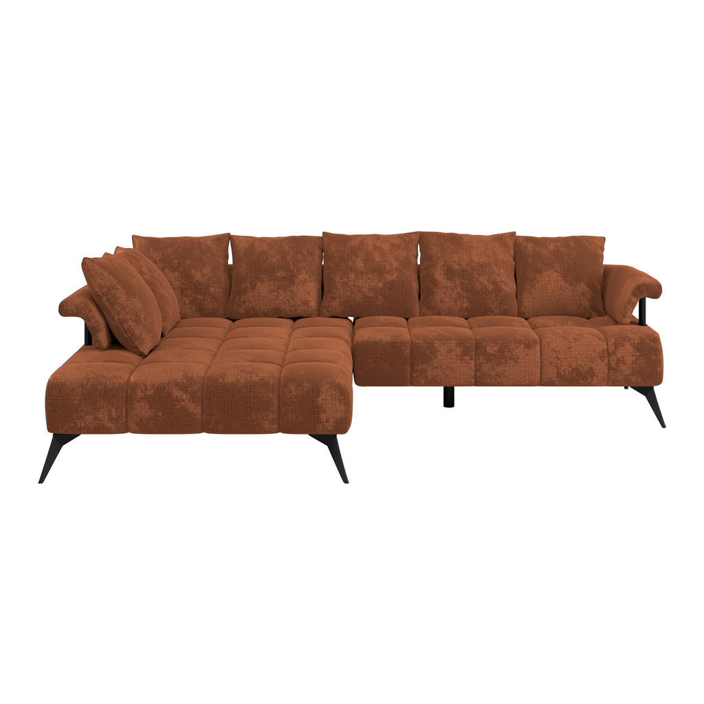 Livetastic Ecksofa Vanessa, Rost, Textil, 4-Sitzer, Füllung: Silikon, Schaumstoffflocken, Ottomane links, L-Form, 297x200 cm, Made in EU, Rücken echt, Wohnzimmer, Sofas & Couches, Wohnlandschaften, Ecksofas Livetastic Ecksofa Vanessa, Rost, Textil, 4-Sitzer, Füllung: Silikon, Schaumstoffflocken, Ottomane links, L-Form, 297x200 cm, Made in EU, Rücken echt, Wohnzimmer, Sofas & Couches, Wohnlandschaften, Ecksofas von Livetastic