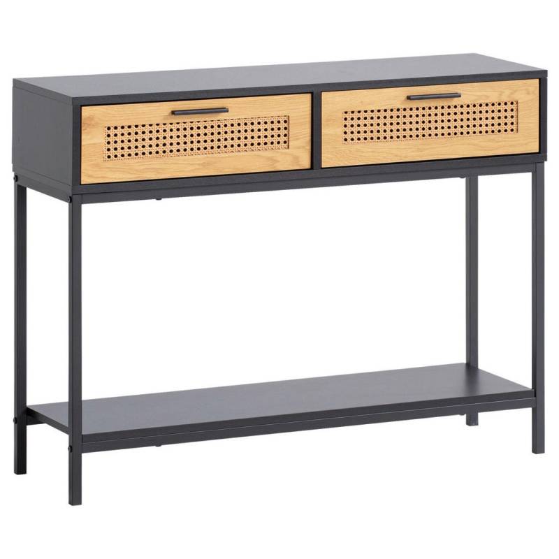 Livetastic KONSOLENTISCH Natur, Schwarz