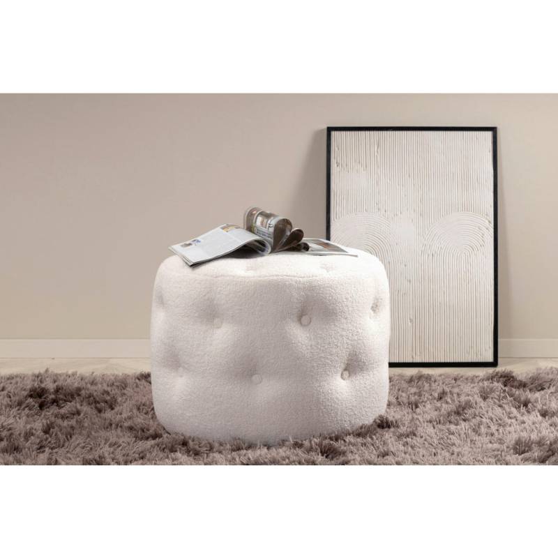 Livetastic POUF Weiß