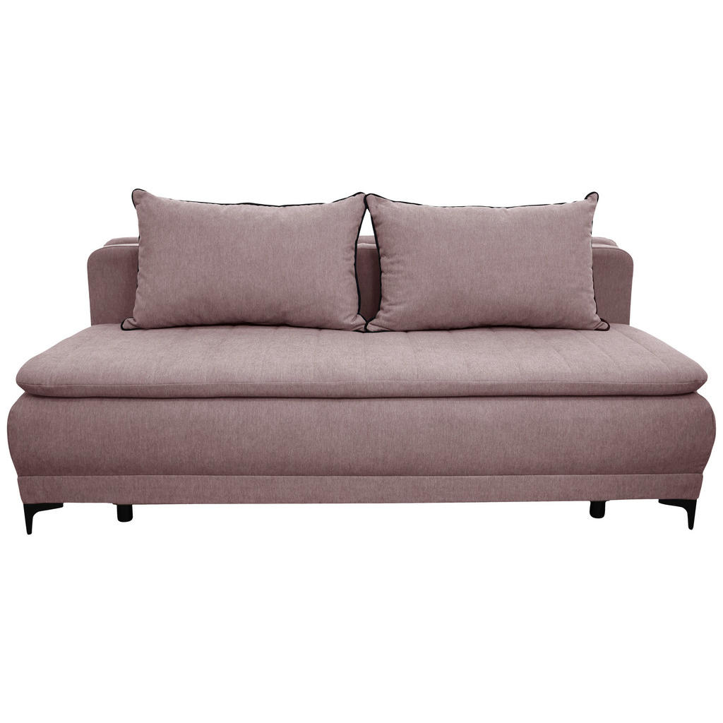 Livetastic Schlafsofa Moliss, Rosa, Textil, 2-Sitzer, Füllung: Schaumstoff, 202x98x78 cm, Made in EU, Liegefunktion, Wohnzimmer, Sofas & Couches, Schlafsofas, Schlafsofas mit Bettkasten von Livetastic