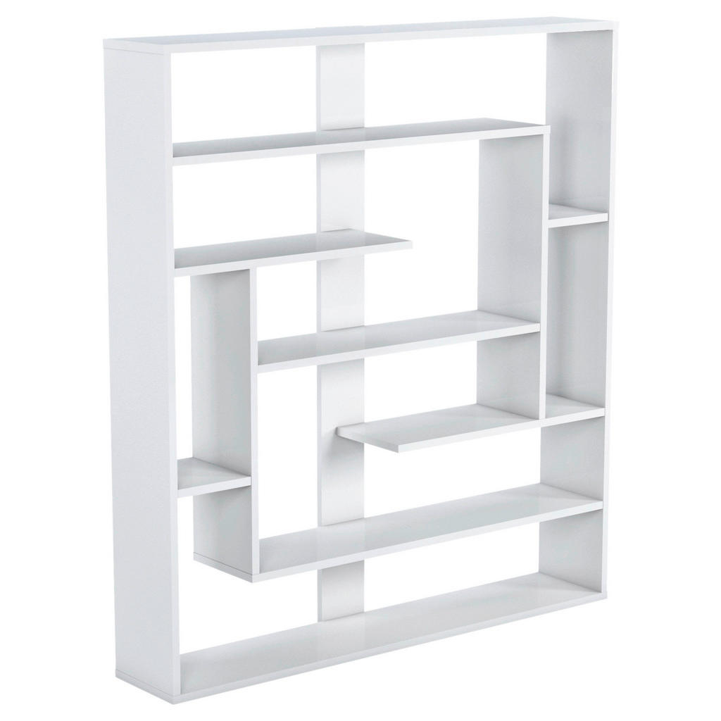 Livetastic Regal Aspen, Weiß, Holzwerkstoff, 114x132x22 cm, Wohnzimmer, Regale, Bücherregale von Livetastic