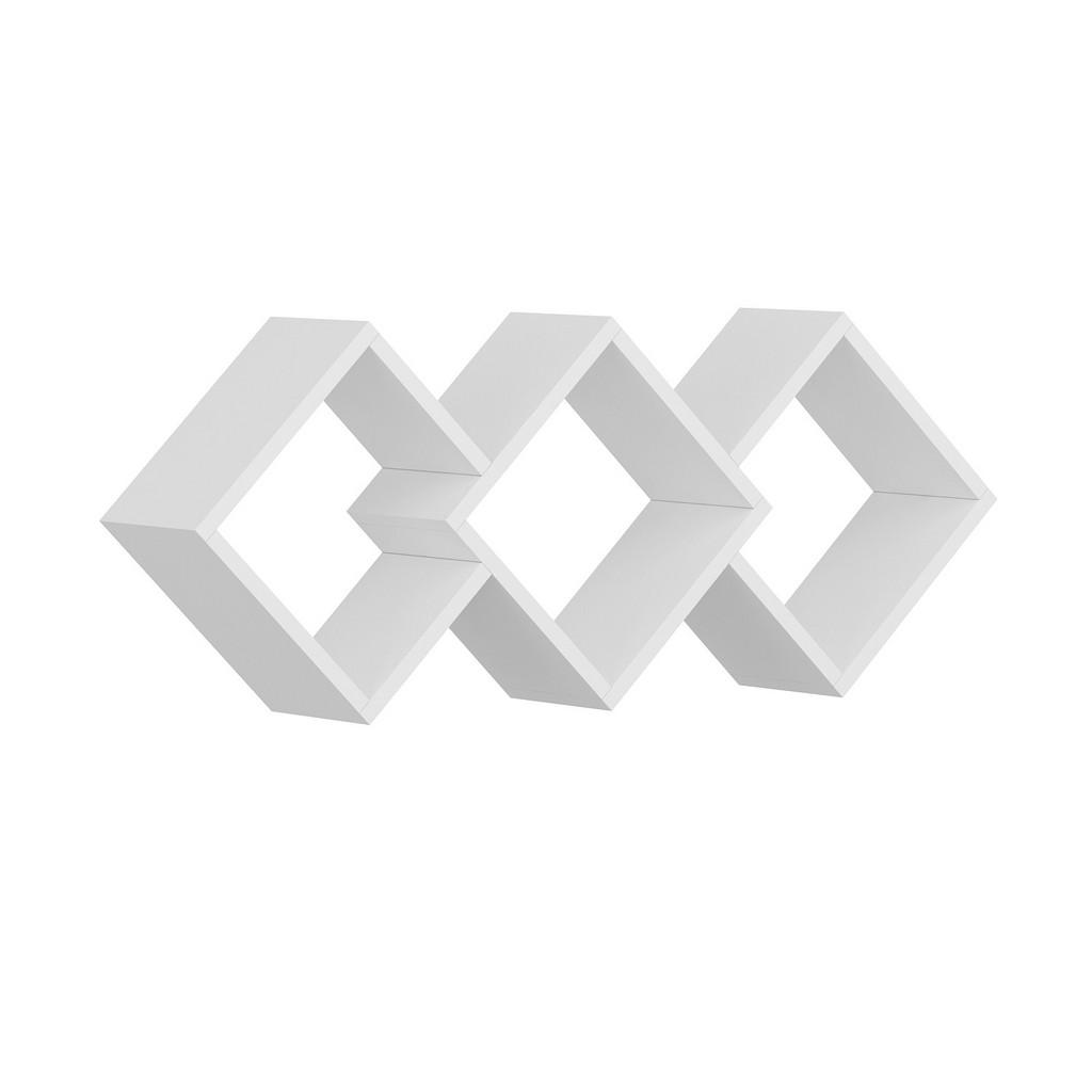 Livetastic Wandregal Galaxy Wandregal, Weiß, Holzwerkstoff, Uni, 102x42x20 cm, hängend, Küchen, Küchenmöbel, Küchenregale von Livetastic