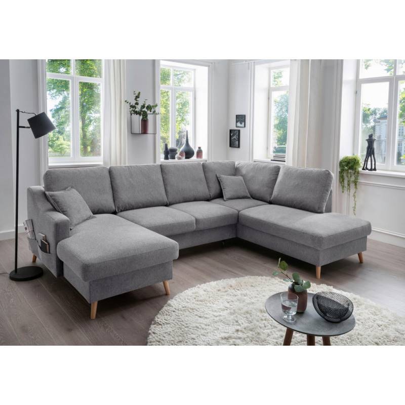 Livetastic WOHNLANDSCHAFT Dunkelgrau