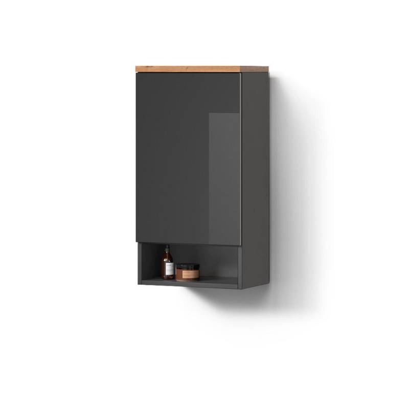 Livinity® BADSCHRANK Anthrazit, Anthrazit