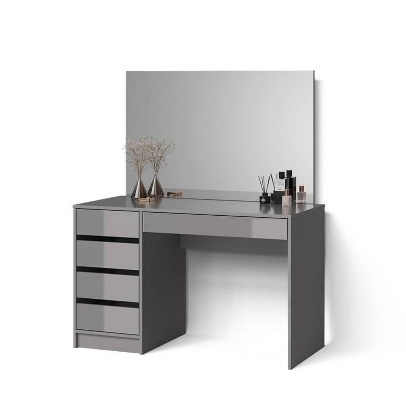 Livinity® SCHMINKTISCH Grau