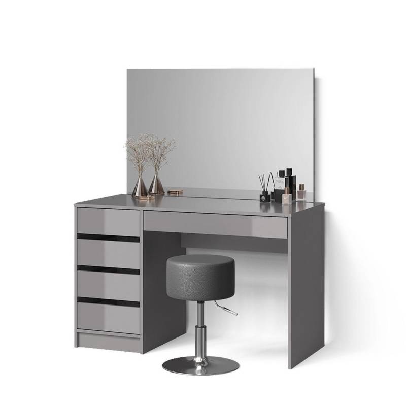 Livinity® SCHMINKTISCH-SET Grau