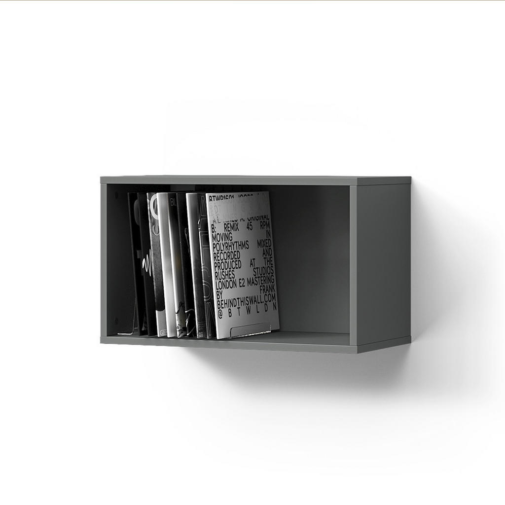 Livinity® Wandregal, Anthrazit, Holzwerkstoff, 1 Fächer, Rechteckig, 60x36x30 cm, Wohnzimmer, Wohnzimmertische, Konsolentische von Livinity®