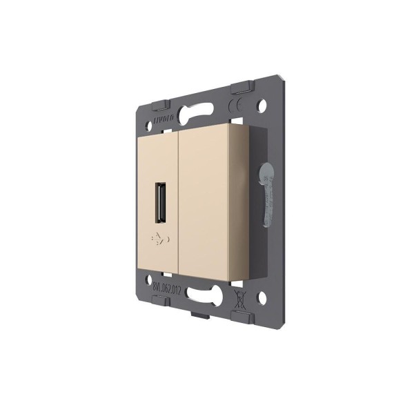 1-faches USB-Modul Gold VL-C7-1USB-13 LIVOLO