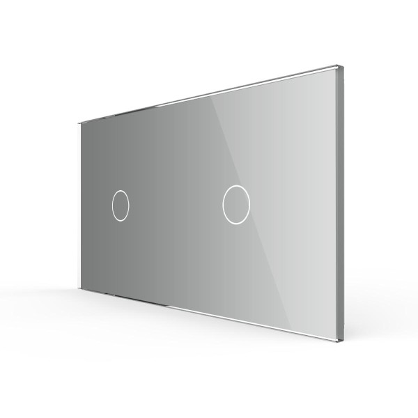 2-fache Blende 2 Touch-Schalter Grau VL-C7-C1-C1-15 LIVOLO