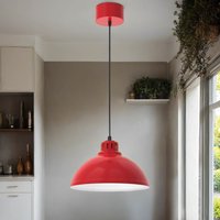 Loft Hängelampe Rot Weiß Metall Ø30 cm E27 akzentuiert Loft Hängelampe Rot Weiß Metall Ø30 cm E27 akzentuiert von Luminex