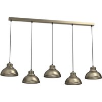 Loft Pendelleuchte Metall 125 cm XXL E27 in Gold von Luminex