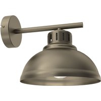 Loft Wandleuchte Metall in Gold T:26 cm E27 dekorativ von Luminex