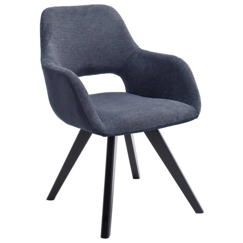 Lomoco ARMLEHNSTUHL Blau, Schwarz