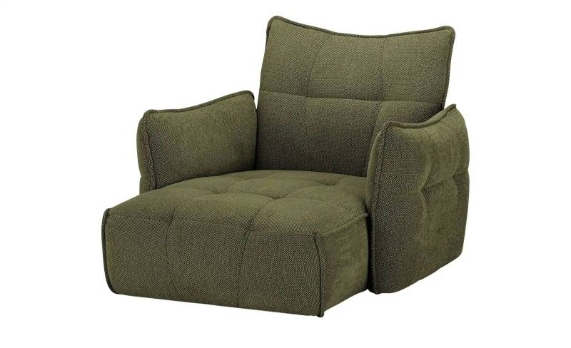 Longchair  Jeaneva ¦ grün ¦ Maße (cm): B: 136 H: 101 T: 157.0 Polstermöbel > Sessel > Lounge Sessel - Möbel Kraft