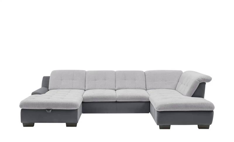 Lounge Collection Wohnlandschaft  Davinci ¦ grau ¦ Maße (cm): B: 346 H: 104 T: 195.0 Polstermöbel > Sofas > Schlafsofas - Höffner