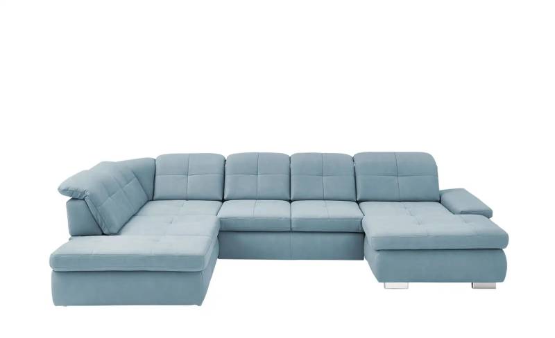 Lounge Collection Wohnlandschaft aus Mikrofaser Affair ¦ blau ¦ Maße (cm): B: 371 H: 100 T: 260.0 Polstermöbel > Sofas > Schlafsofas - Höffner