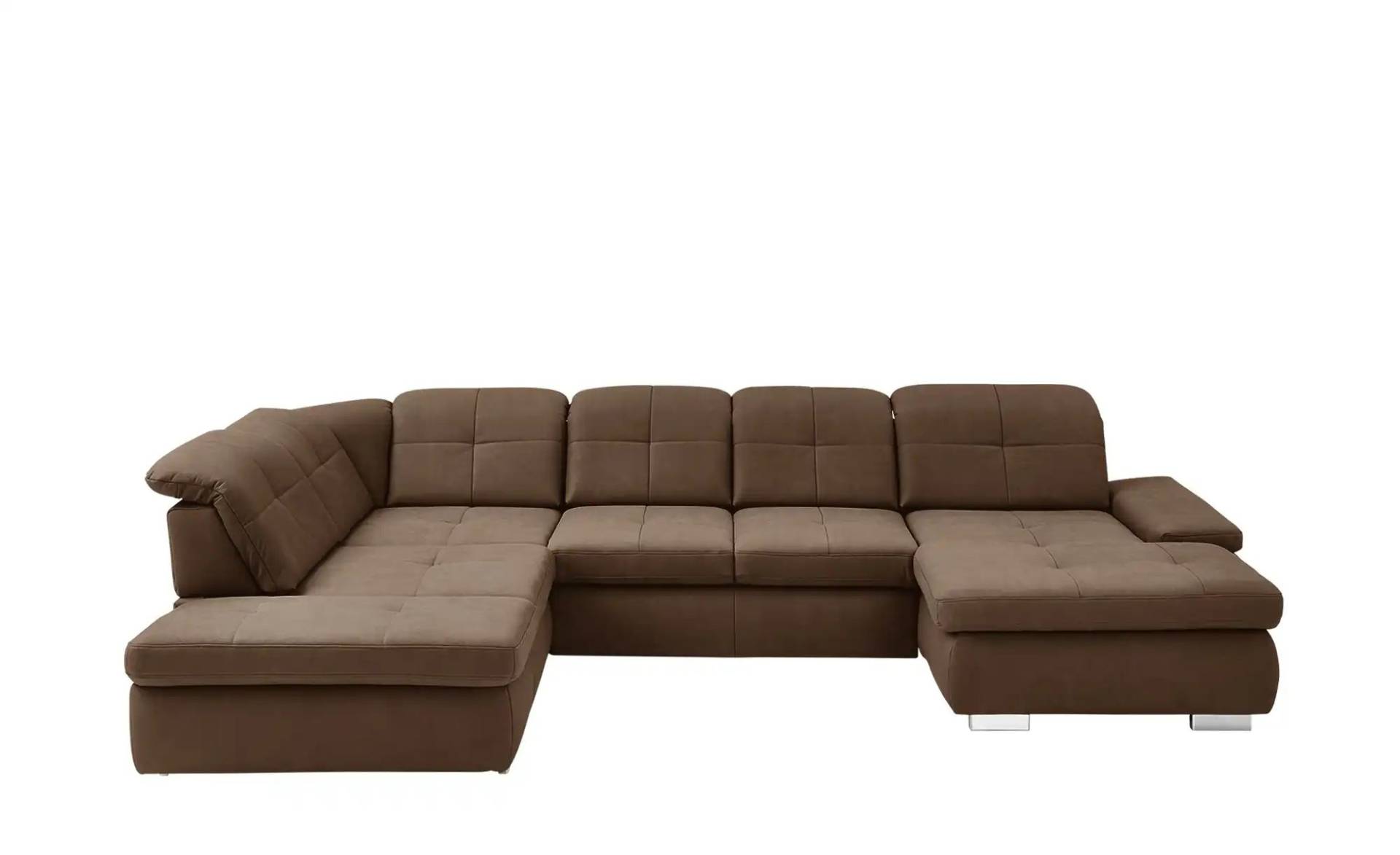 Lounge Collection Wohnlandschaft aus Mikrofaser Affair ¦ braun ¦ Maße (cm): B: 371 H: 100 T: 260.0 Polstermöbel > Sofas > Schlafsofas - Höffner