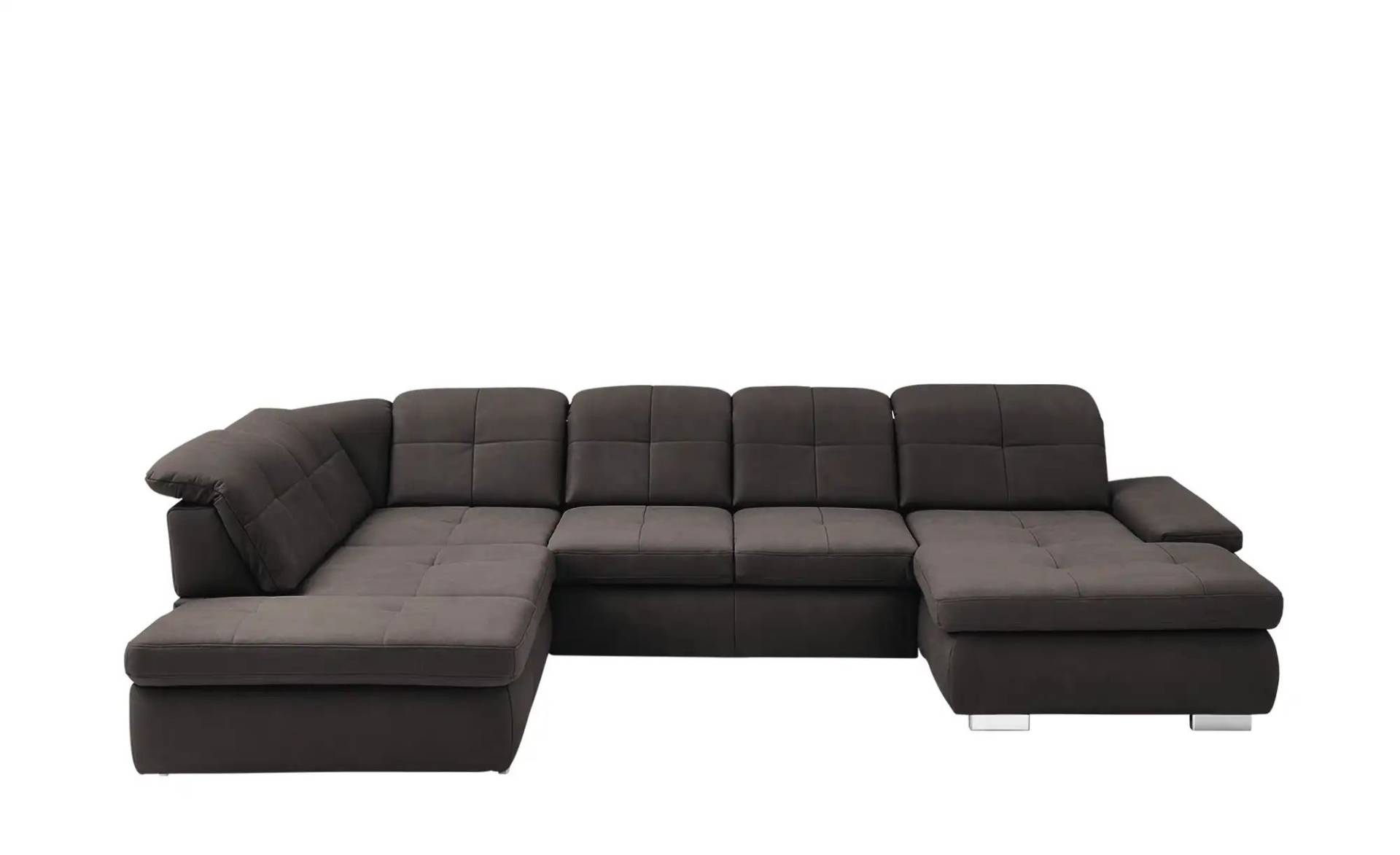 Lounge Collection Wohnlandschaft aus Mikrofaser Affair ¦ braun ¦ Maße (cm): B: 371 H: 100 T: 260.0 Polstermöbel > Sofas > Schlafsofas - Höffner