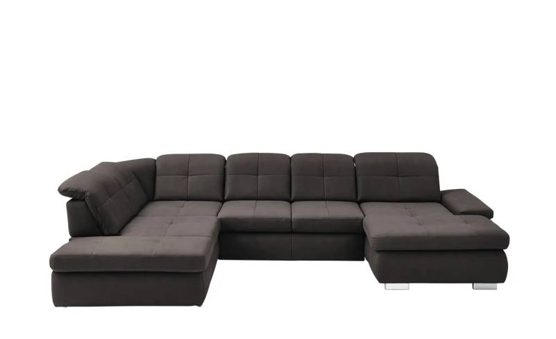 Lounge Collection Wohnlandschaft aus Mikrofaser Affair ¦ braun ¦ Maße (cm): B: 371 H: 100 T: 260.0 Polstermöbel > Sofas > Schlafsofas - Höffner