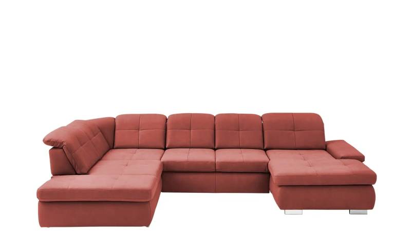 Lounge Collection Wohnlandschaft aus Mikrofaser Affair ¦ rot ¦ Maße (cm): B: 371 H: 100 T: 260.0 Polstermöbel > Sofas > Wohnlandschaften - Höffner