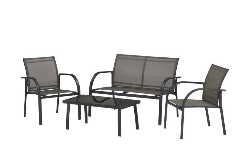 Lounge-Set  Pisa ¦ grau Garten > Gartenmöbel > Gartenmöbelsets - Möbel Kraft