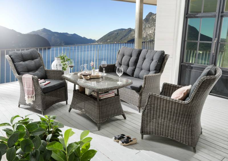 Loungegruppe CASA mit Loungetisch Vintage Grau
