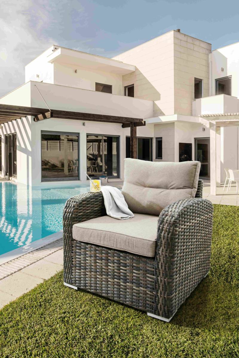 Loungesessel SANTA PONSA DELUXE Grau Meliert