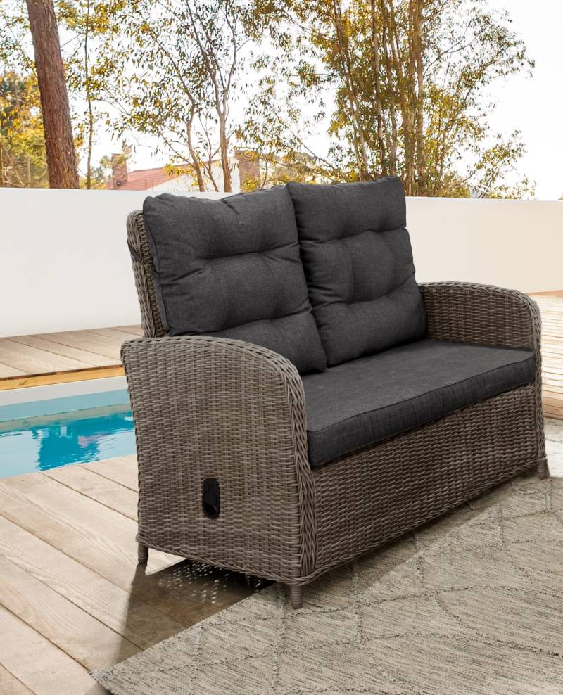 Loungesofa MERANO Vintage Grau