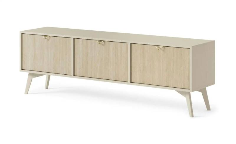 Lowboard  Firr ¦ beige ¦ Maße (cm): B: 158 H: 52 Kommoden & Sideboards > Lowboards - Höffner