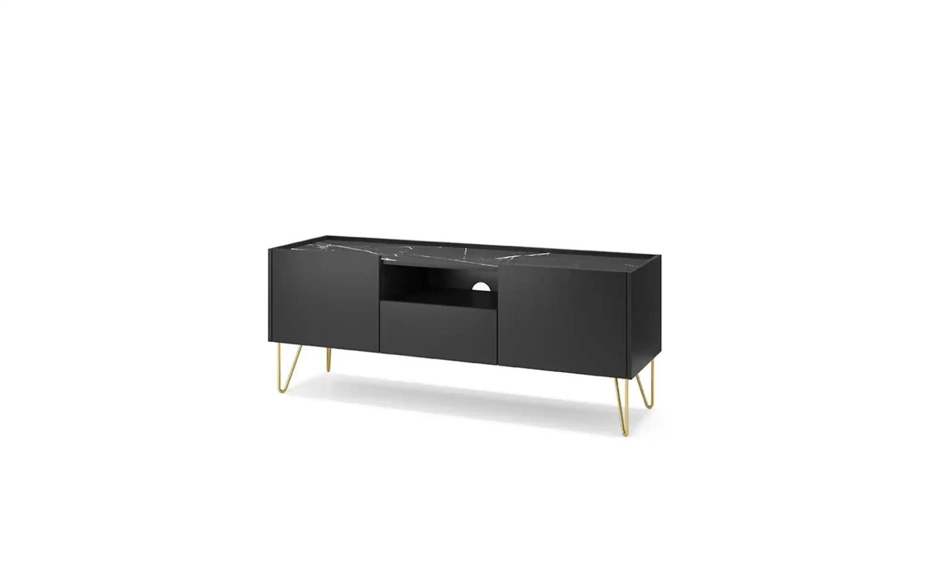 Lowboard  Harmony ¦ schwarz ¦ Maße (cm): B: 144 H: 55 Kommoden & Sideboards > Lowboards - Höffner