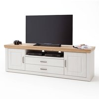 Lowboard TV-Schrank BRASILIA-05 Landhausstil in Pinie Aurelio Nb. & Grandson Oak Nb. - B/H/T: 198/63/52cm