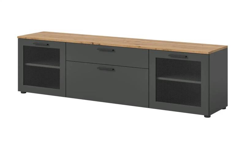 Lowboard   ¦ grau ¦ Maße (cm): B: 185 H: 52 Kommoden & Sideboards > Lowboards - Möbel Kraft