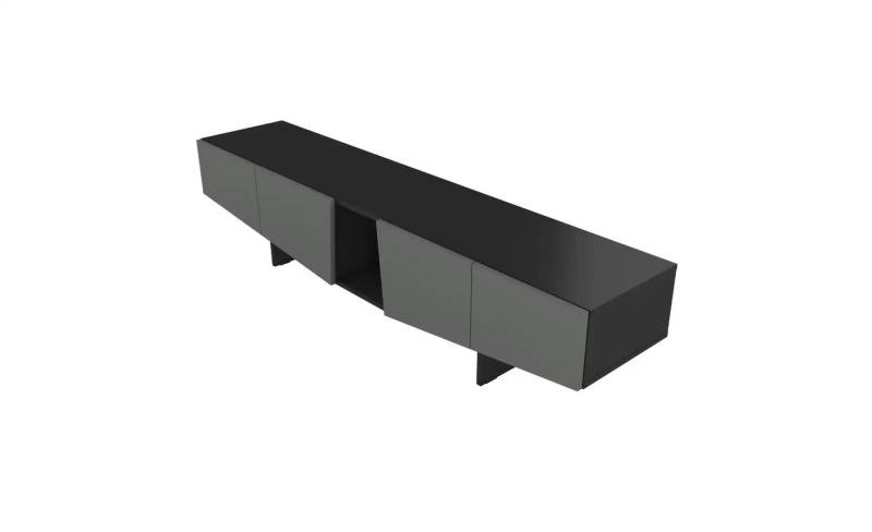 Lowboard   ¦ grau ¦ Maße (cm): B: 200,2 H: 43,8 Kommoden & Sideboards > Lowboards - Möbel Kraft