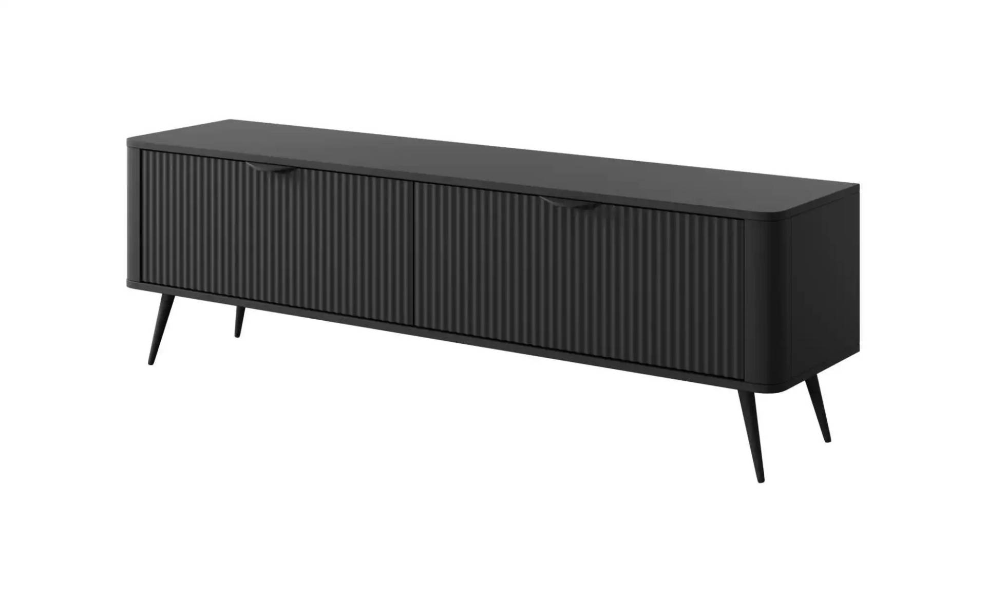 Lowboard   ¦ schwarz ¦ Maße (cm): B: 163 H: 51 Kommoden & Sideboards > Lowboards - Möbel Kraft